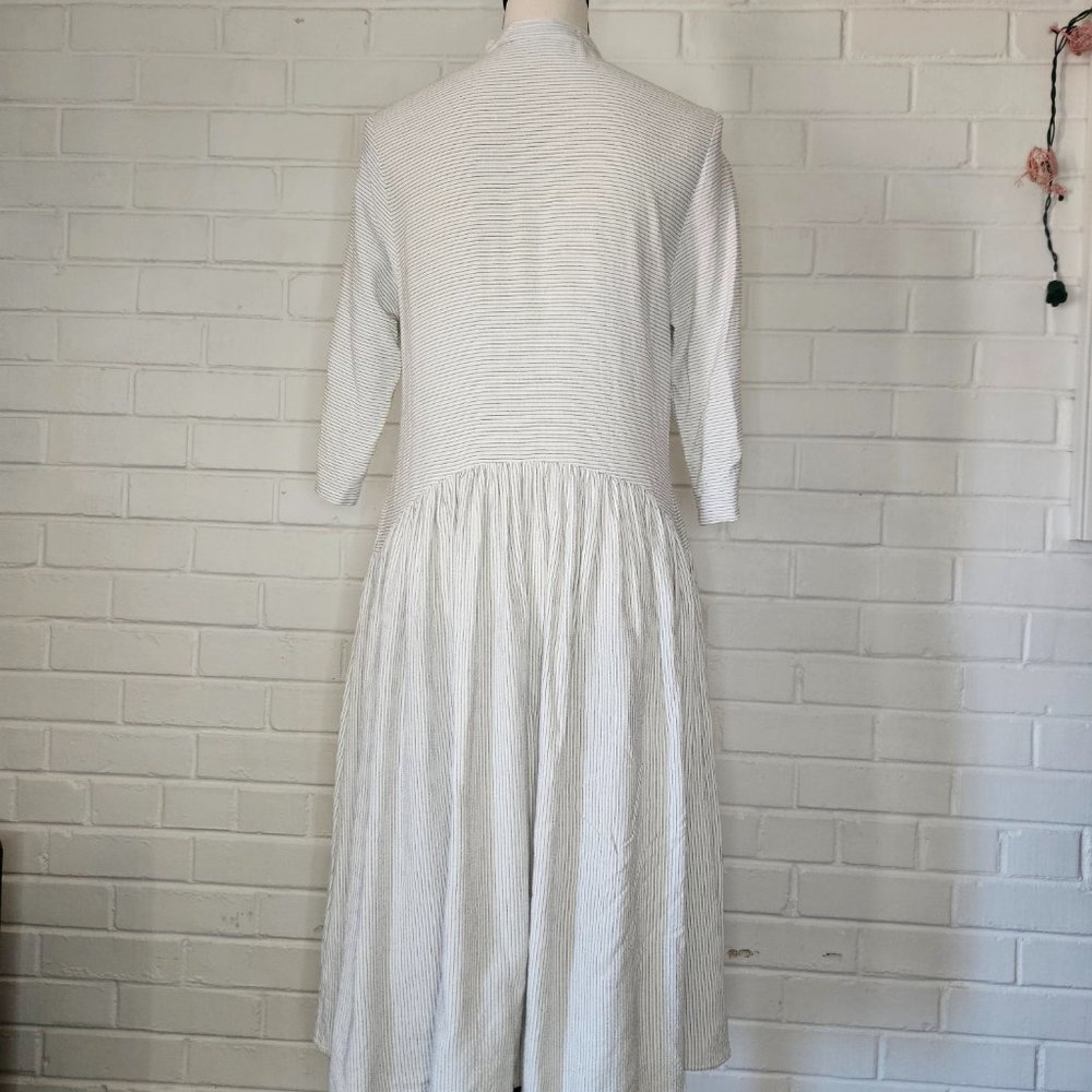 Linen Blend Dress w/Pockets, Size S/M - Picture 3 of 9